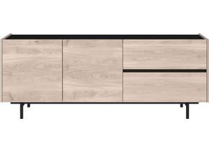 4005949105669 - Lowboard GERMANIA Cantoria Sideboards Gr B H T 162 cm x 63 cm x 40 cm 2 schwarz (castello eiche nachbildung schwarz) Lowboards Türen mit Soft close-Funktion griffloses Design