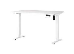 4005949802216 - GERMANIA Profi 30 höhenverstellbarer Schreibtisch weiß rechteckig T-Fuß-Gestell weiß 1200 x 800 cm