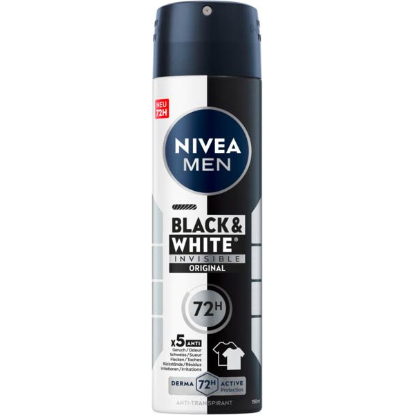 4006000092775 - Black & White Invisible Original Deo-Spray 150 ml 4006000092775 150 Milliliter