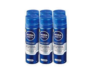 4006000095080 - Nivea Men Rasierschaum Protect & Care 200 ml 6er Pack