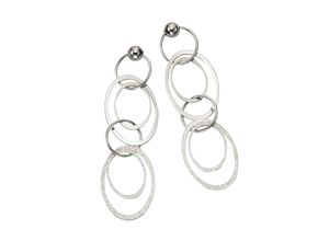 4006046086639 - Paar Ohrhänger CELESTA 925 Sterling Silber Ohrringe Gr ONE-SIZE Silber 925 (Sterlingsilber) weiß Damen