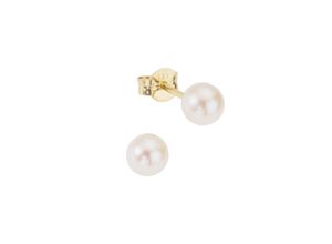 4006046103275 - Paar Ohrstecker FASCINATION BY ELLEN K 333 Gold Perlen 5-55mm Ohrringe Gr ONE-SIZE Gold gelb (gelb weiß) Damen Ohrstecker