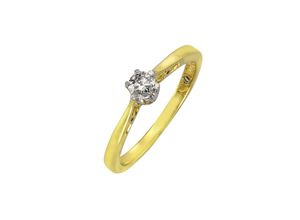 4006046143721 - Ring Gold 585 zweifarbig mit Diamant 025ct