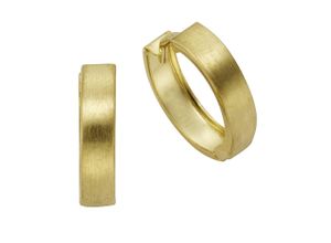 4006046150224 - Paar Creolen FASCINATION BY ELLEN K Gold 333 glanz matt Ohrringe Gr ONE-SIZE Gold gelb Damen Creolen