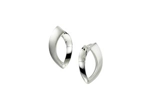 4006046207546 - Paar Creolen FIRETTI Schmuck Geschenk Matt Optik Ohrringe Gr Silber 925 (Sterlingsilber) silberfarben Damen Creolen