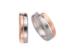 4006046219303 - Paar Creolen FIRETTI Schmuck Geschenk Silber 925 Basic in Bicolor-Optik Ohrringe Gr Silber 925 (Sterlingsilber) rosegold (silberfarben roségoldfarben) Damen Creolen