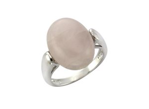 4006046222686 - Fingerring ZEEME 925 - Sterling Silber Rosenquarz Fingerringe Gr 52 Silber 925 (Sterlingsilber) weiß (weiß rosa) Damen Fingerringe