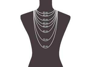 4006046230599 - Collierkettchen VIVANCE 925 Sterling Silber Venezianerkette rhodiniert diamantiert 70cm Halsketten Gr 70cm Silber 925 (Sterlingsilber) Länge 70 cm weiß Damen