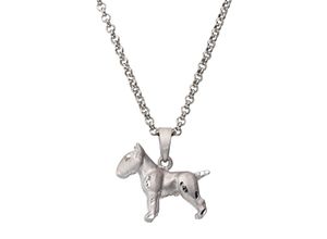 4006046240345 - Ketten-Anhänger FIRETTI Schmuck Geschenk Silber 925 Halsschmuck Anhänger Bullterrier Schmuckanhänger Gr Silber 925 (Sterlingsilber) 85 g silberfarben Damen Anhänger zu Hoodie Kleid Shirt Jeans Sneaker Anlass Geburtstag Weihnachten