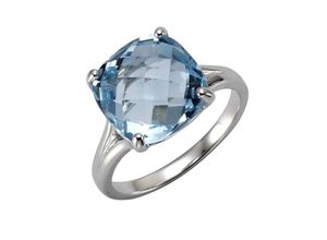 4006046244107 - Zeeme Gemstones Ring 925 - Sterling Silber Blautopas beh blau Glänzend (Größe 058 (185))