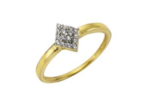 4006046244923 - Fingerring FASCINATION BY ELLEN K 375 Gelb Zirkonia Fingerringe Gr 016 (505) Gold gelb (gelb weiß) Damen Fingerringe