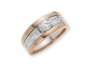 4006046246422 - Ring-Set FIRETTI Multipack Schmuck Geschenk Silber 925 Fingerringe Fingerringe Gr 16 Silber 925 (Sterlingsilber) 5 mm rosegold (silberfarben roségoldfarben weiß) Damen Fingerringe zu Kleid Shirt Jeans Sneaker Anlass Geburtstag Weihnachten