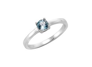 4006046257152 - Fingerring ZEEME 925 Sterling Silber Blautopas Fingerringe Gr 052 (166) Silber 925 (Sterlingsilber) weiß Damen Fingerringe Ring