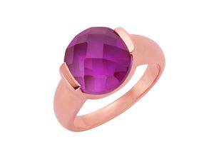 4006046259613 - Fingerring 925 Silber Quarz pink (beh) Fingerringe Gr 052 (166) 77ct ct Silber 925 (Sterlingsilber) rot (rot pink) Damen Fingerringe