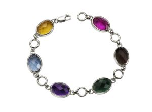 4006046260008 - Jamelli Armband 925 - Sterling Silber Quarz (beh) 205cm Glänzend