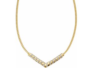 4006046265959 - Kette ohne Anhänger FIRETTI Schmuck Geschenk Silber 925 Halsschmuck Halskette Halsketten Gr Silber 925 (Sterlingsilber)-Diamanten Länge 47 cm Breite 6 mm goldfarben (silberfarben gelbgoldfarben) Damen Ketten ohne Anhänger mit Diamanten