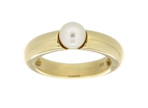 4006046268516 - Orolino Ring 585 - Gelbgold Akoya Zuchtperle weiss Rund