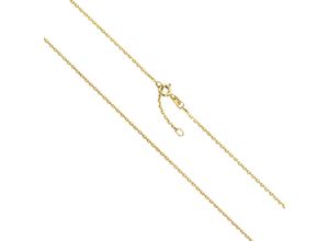 4006046293631 - Collierkettchen VIVANCE 333 Gold Ankerkette diamantiert Halsketten Gr 45cm Gold Länge 45 cm Breite 10 mm gelb Damen Goldkette Collier Ketten ohne Anhänger Halsschmuck