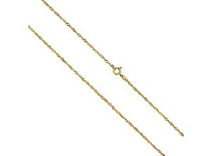 4006046293846 - Collierkettchen VIVANCE 333 Gold Singapurkette Halsketten Gr 45cm Gold Länge 45 cm gelb Damen Collier Goldkette Ketten ohne Anhänger Halsschmuck