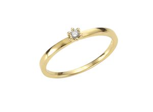 4006046299695 - Fingerring Gold 585 Brillant 005ct Fingerringe Gr 054 (172) 005 ct SI = kleine Einschlüsse Gold gelb (gelb weiß) Damen Fingerringe