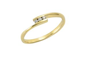 4006046300629 - Orolino Ring Gold 585 mit 3x Brillant zus 006ct