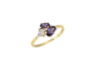 4006046305044 - Fascination by Ellen K Ring 375 - Gold Amethyst lila Glänzend (Größe 056 (178))