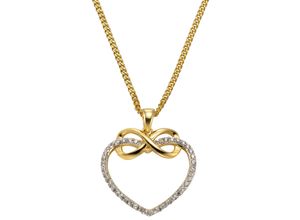 4006046310925 - Kette mit Anhänger FIRETTI Schmuck Geschenk Silber 925 Halsschmuck Halskette Herz Infinity Halsketten Gr Silber 925 (Sterlingsilber) Länge 45 cm silberfarben (silberfarben goldfarben) Damen Ketten mit Anhänger Zirkonia (synth)