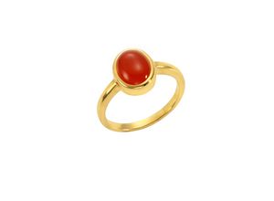 4006046312271 - Jamelli Ring 925 - Sterling Silber Carneol orange Glänzend 239ct (Größe 054 (172))