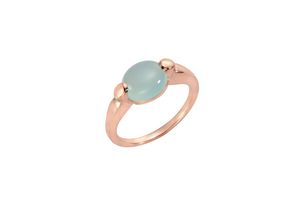 4006046312370 - Jamelli Ring 925 - Sterling Silber Chalcedon blau Glänzend 275ct (Größe 060 (191))