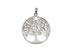 4006046315708 - Ketten-Anhänger VIVANCE 925 Sterling Silber rhodiniert Lebensbaum Schmuckanhänger Gr ONE-SIZE Silber 925 (Sterlingsilber) 45 g weiß Damen Anhänger