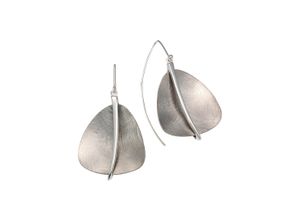 4006046318358 - Paar Ohrhänger FIRETTI Schmuck Geschenk Ohrschmuck Ohrhaken Blatt Blätter Ohrringe Gr Silber 925 (Sterlingsilber)-Titan silberfarben (silberfarben titanfarben) Damen Ohrhänger zu Kleid Shirt Jeans Sneaker Anlass Geburtstag Weihnachten