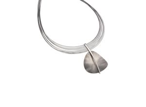 4006046318389 - Kette mit Anhänger FIRETTI Schmuck Geschenk mehrreihig rhodiniert eismatt Halsketten Gr Silber 925 (Sterlingsilber)-Titan-Stahl Länge 43 cm silberfarben (silberfarben titanfarben) Damen Ketten mit Anhänger