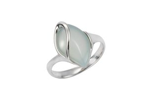 4006046320603 - F Ring 925 - Sterling Silber Aqua-Achat hellblau Glänzend 435ct (Größe 054 (172))