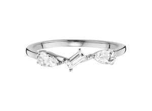 4006046322751 - cai Ring 925 - Sterling Silber Weißtopas weiß Glänzend 0613ct (Größe 058 (185))