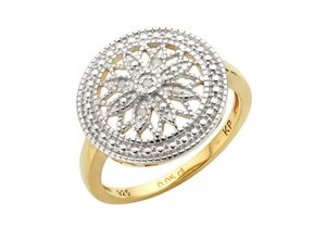 4006046327541 - Ring 925 - Sterling Silber Diamant weiß bicolor 005ct (Größe 056 (178))