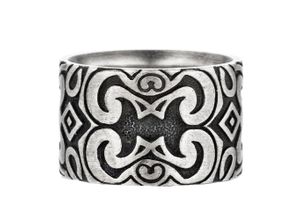 4006046328456 - Fingerring CAÏ 925 - Sterling Silber oxidiert matt Amerika Fingerringe Gr 058 (185) Silber 925 (Sterlingsilber) silberfarben (silbergrau) Herren Fingerringe