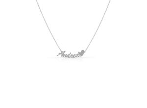 4006046332279 - Namenskette FIRETTI Schmuck Geschenk Silber 925 Halskette mit deinem Namen Halsketten Gr Silber 925 (Sterlingsilber) Länge 45 cm silberfarben Damen Ketten mit Gravur GRAVURwunsch per Mail Anlass Geburtstag Valentinstag Weihnachten