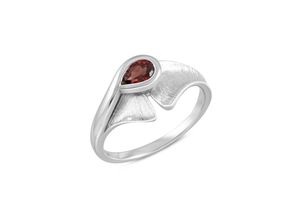 4006046332828 - F Ring 925 - Sterling Silber Granat rot Matt Glanz (Größe 060 (191))