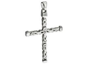 4006046338493 - Ketten-Anhänger FIRETTI Schmuck Geschenk Silber 925 Halsschmuck Anhänger Kreuz Schmuckanhänger Gr Silber 925 (Sterlingsilber) 96 g silberfarben Herren Anhänger zu Hoodie Shirt Jeans Sneaker Anlass Geburtstag Weihnachten