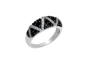 4006046339513 - Silber Ring 925 - Sterling Silber Zirkonia schwarz Glänzend (Größe 056 (178))