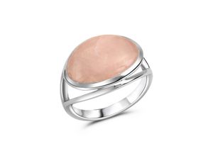 4006046339698 - Silber Ring 925 - Sterling Silber Rosenquarz rosa Glänzend (Größe 058 (185))