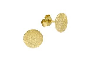 4006046344272 - Paar Ohrstecker CELESTA 375 - Gelbgold Coin Ohrringe Gr ONE-SIZE Gold gelb Damen Ohrstecker