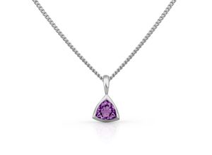 4006046347808 - Orolino Anhänger mit Kette 585 Gold weiß Amethyst