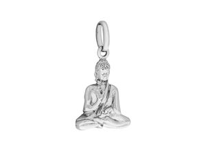 4006046355483 - Ketten-Anhänger VIVANCE 925 - Sterling Silber rhodiniert Buddah Schmuckanhänger Gr ONE-SIZE Silber 925 (Sterlingsilber) 2 g weiß Damen Anhänger