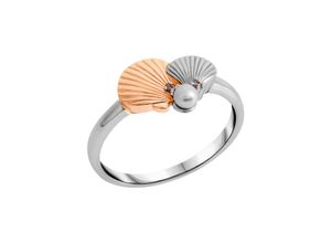 4006046355643 - V Ring 925 - Sterling Silber Zirkonia pink Glänzend (Größe 054 (172))