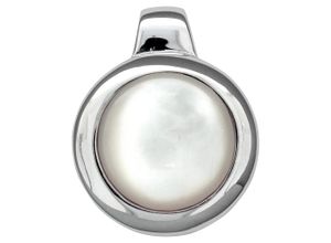 4006046360708 - Ketten-Anhänger VIVANCE 925 - Sterling Silber rhodiniert Perlmutt Schmuckanhänger Gr ONE-SIZE Silber 925 (Sterlingsilber) 36 g weiß Damen Anhänger