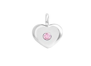 4006046364775 - V Anhänger 925 - Sterling Silber Zirkonia pink 13cm Glänzend