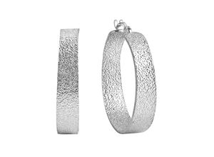 4006046368193 - Paar Creolen FIRETTI Schmuck Geschenk Silber 925 Ohrschmuck strukruriert Ohrringe Gr Silber 925 (Sterlingsilber) silberfarben Damen Creolen