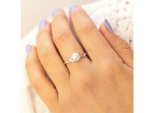 4006046369343 - Zeeme Pearls Ring 925 - Sterling Silber Perle weiß Glänzend (Größe 062 (197))