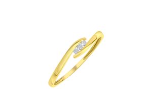 4006046369480 - Fingerring DIAMONDS BY ELLEN K 375 Gelbgold mit Diamant Fingerringe Gr 052 (166) 001 ct P3 = leicht erkennbare Einschlüsse Gold gelb (gelb weiß) Damen Fingerringe